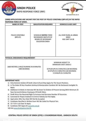 Police Constable (BPS-07)