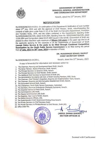 Prosecuting Inspector (BPS-16) @ Sindh Public Service Commission (SPSC)