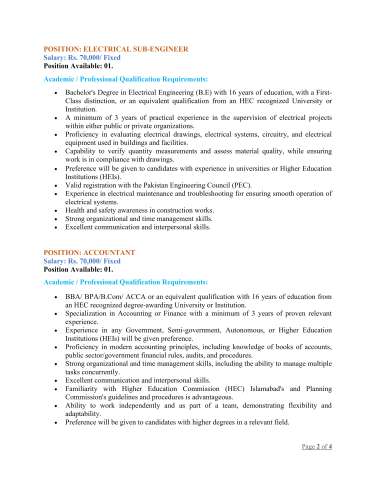 Electrical Sub-Engineer @ Mehran University of Engineering and Technology (MUET), Jamshoro