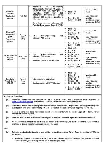 Electronics Assistant (SG-05)  @ Civil Aviation Authority (CAA)