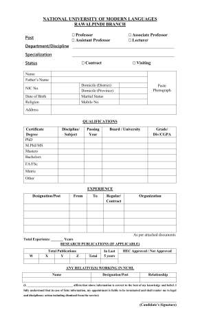 Associate Professor (Management Sciences) @ NUML Rawalpindi Branch