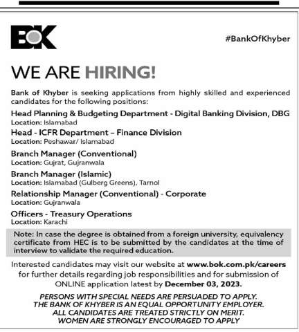 Head Planning & Budgeting Department – Digital Banking Division, DBG