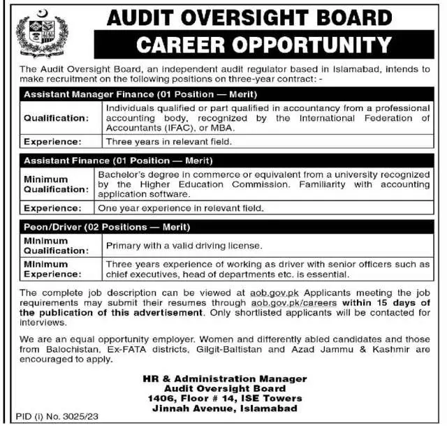 Assistant Manager Finance