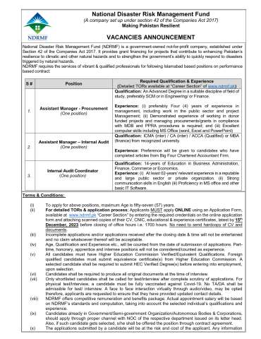 Assistant Manager - Procurement