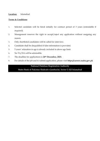 Director Procurement @ National Database and Registration Authority (NADRA)