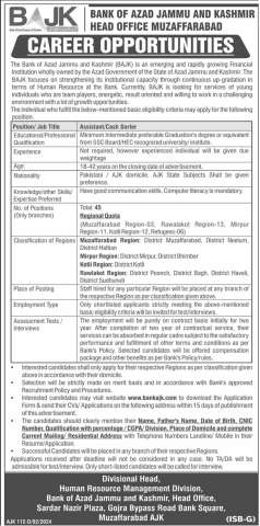 Assistant/Cash Sorter