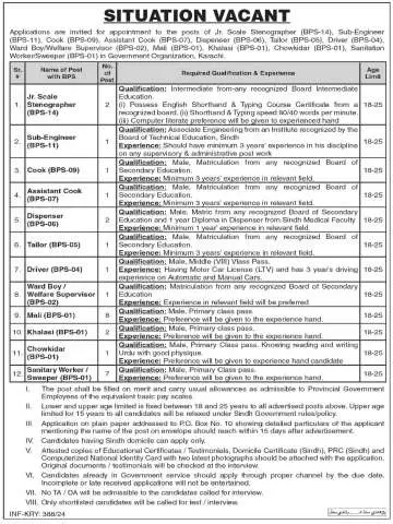 Jr. Scale Stenographer (BPS-14)