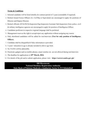 Deputy Director (Monitoring & Evaluation) @ National Database and Registration Authority (NADRA)