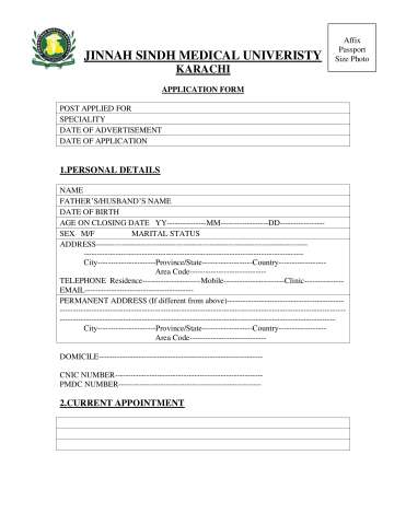 Professor (Vascular Surgery) @ Jinnah Sindh Medical University