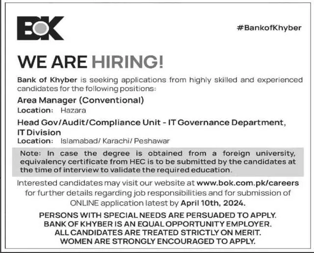 Area Manager (Conventional)