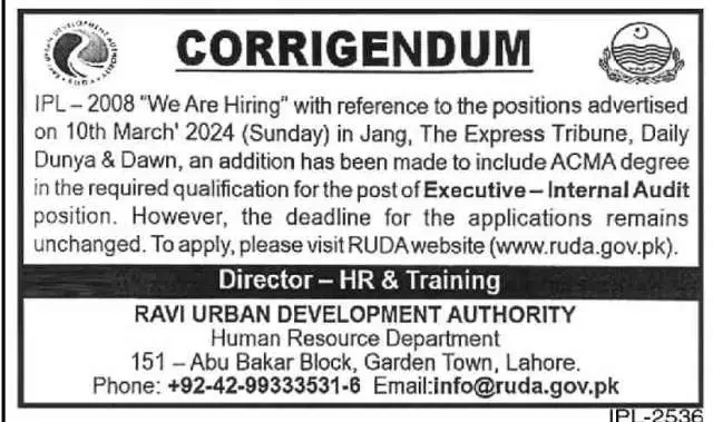 Executive - Internal Audit