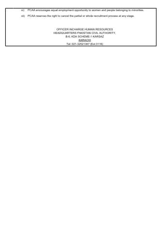 Deputy Director Legal (EG-03) @ Civil Aviation Authority (CAA)