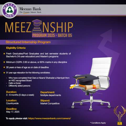 Meezanship Program 2025 - Batch 05 (Structured Internship Program)