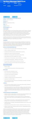 Territory Manager Wah Cantt