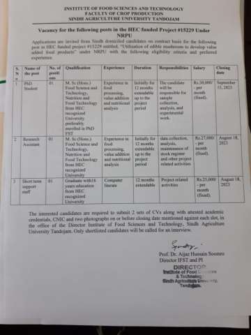 Short Term Support Staff