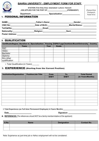 Thumbnail of Quantity Surveyor @ Baharia University, Islamabad