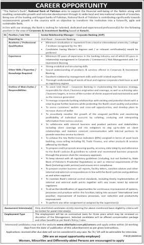 Senior Relationship Manager â€” Corporate Banking (AVP)