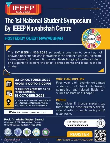 Thumbnail of 1st IEEEP National Student Symposium (IEEE-NSS 2023): Showcasing Innovation and Research Excellence